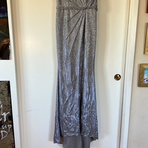 NWT Clarisse Platinum Sparkle Dress - Picture 7 of 17